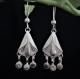 Calla Bud Droplet Mondo Silver Filigree Earrings